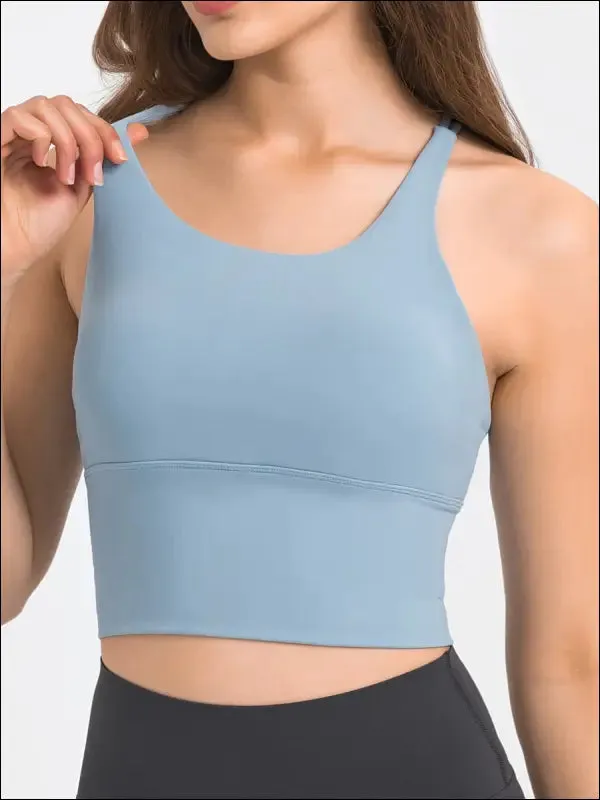 Nepoagym breathe women cross back sports bra high impact workout bra women fitness bra yoga bra