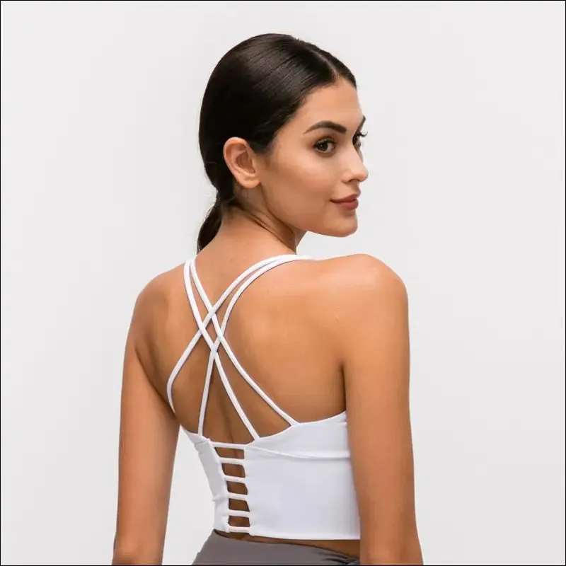 Nepoagym breathe women cross back sports bra high impact workout bra women fitness bra yoga bra