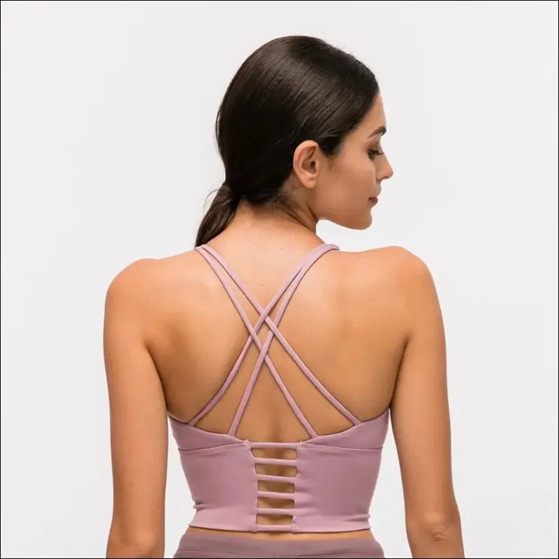 Nepoagym breathe women cross back sports bra high impact workout bra women fitness bra yoga bra