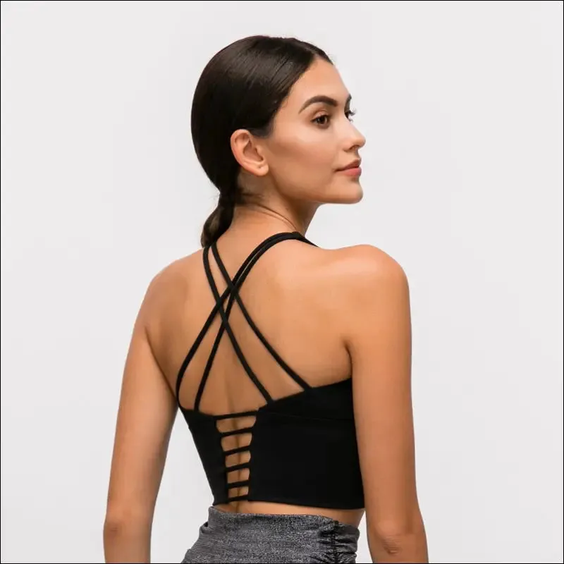 Nepoagym breathe women cross back sports bra high impact workout bra women fitness bra yoga bra