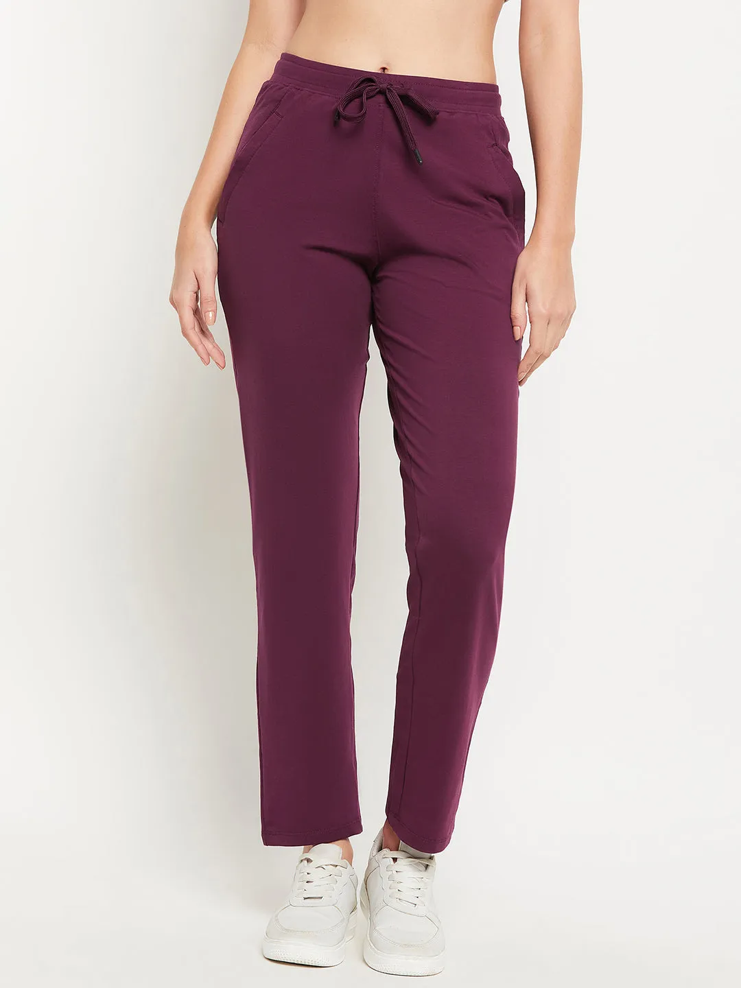 Neva Women Trackpants Elasticated waistband with Drawstring Regular Fit