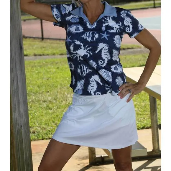 NEW ANA CLARE logan skort in white