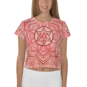NEW! Earth Star Chakra Mandala Crop Top Tee Shirt by Goddess Swag