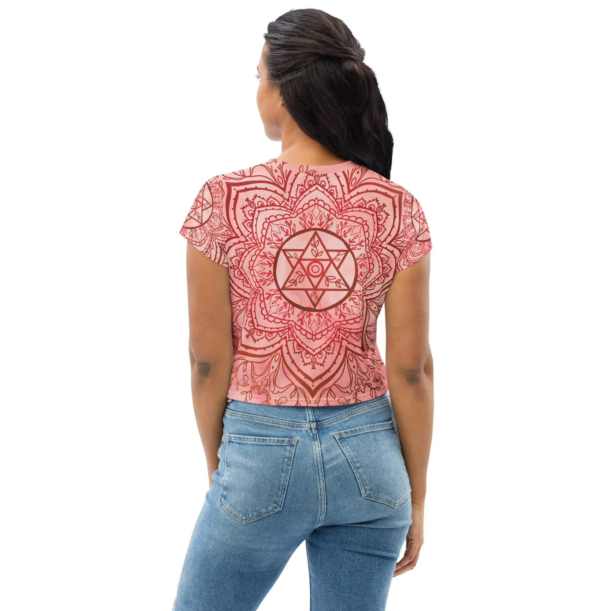 NEW! Earth Star Chakra Mandala Crop Top Tee Shirt by Goddess Swag