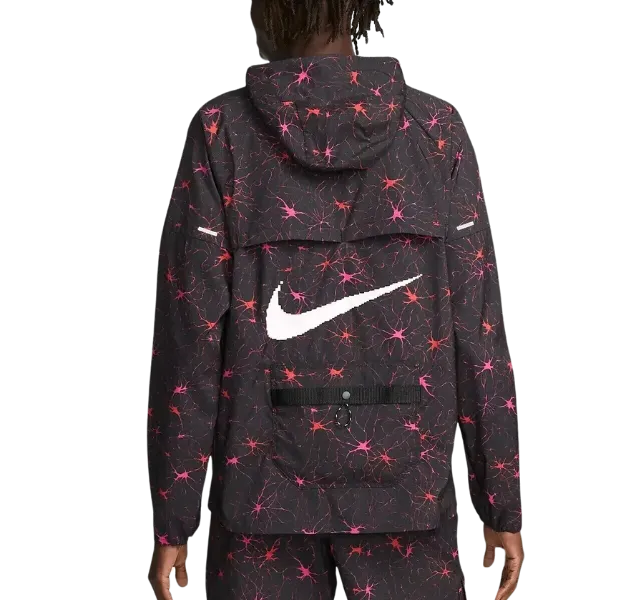 Nike D.Y.E UV Windrunner Running Jacket - Black/Pink