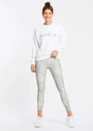 Nimble Activewear, High Rise 7/8 Legging II | Marbled Grey
