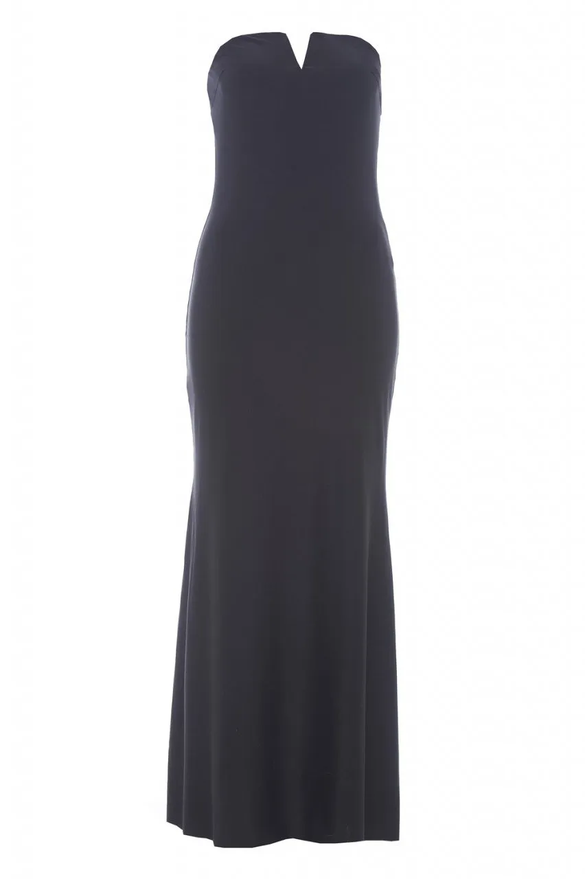 Notch Slinky Maxi Dress