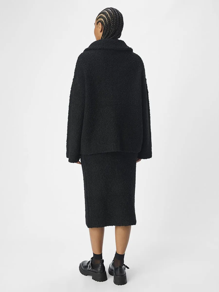 OBJTotalya Half Zip Pullover - Black