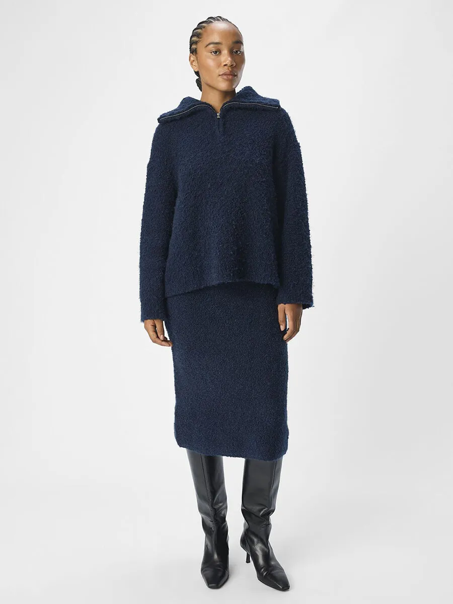OBJTotalya Half Zip Pullover - Sky Captain