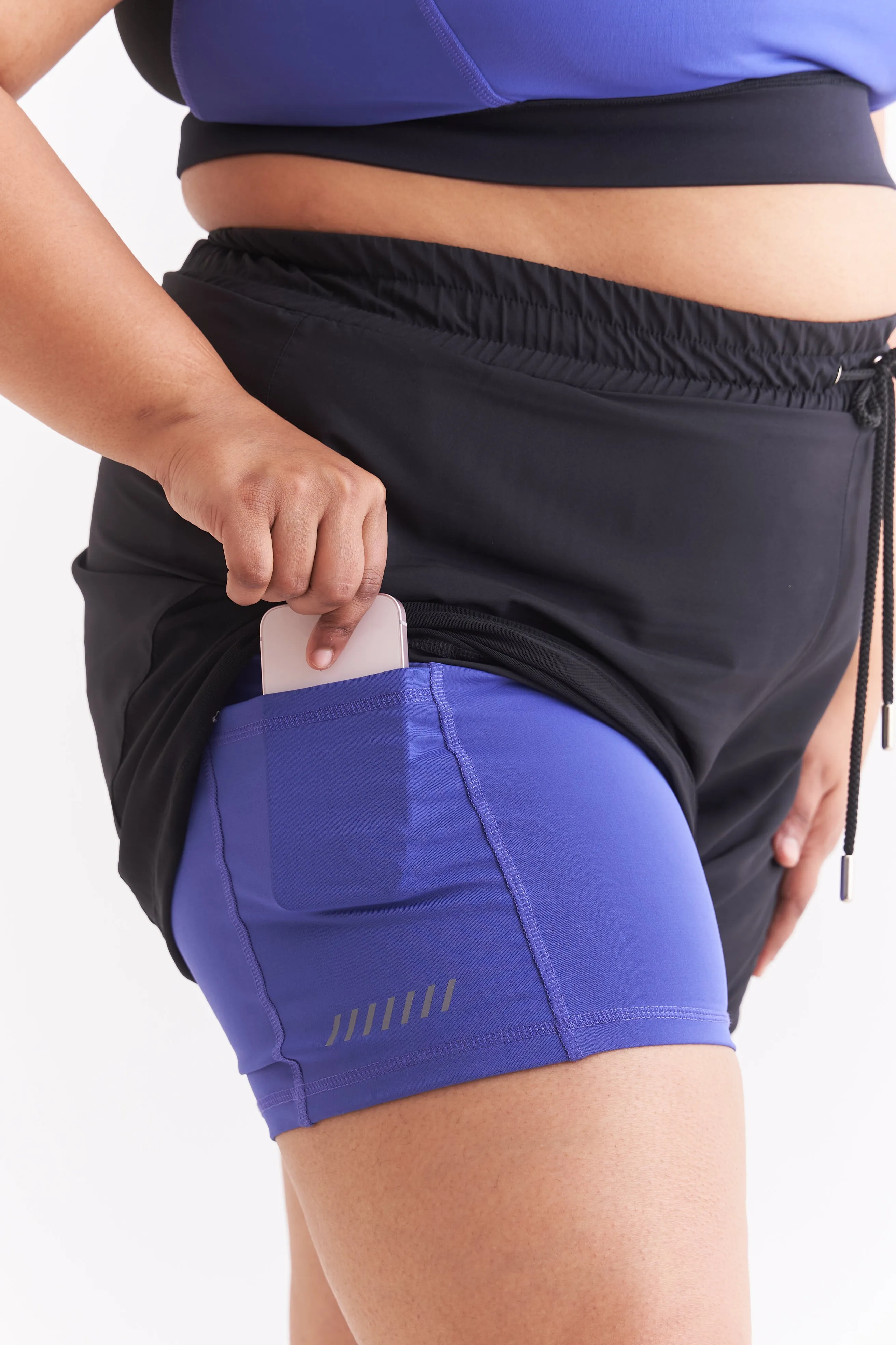 On Track Shorts: Purple