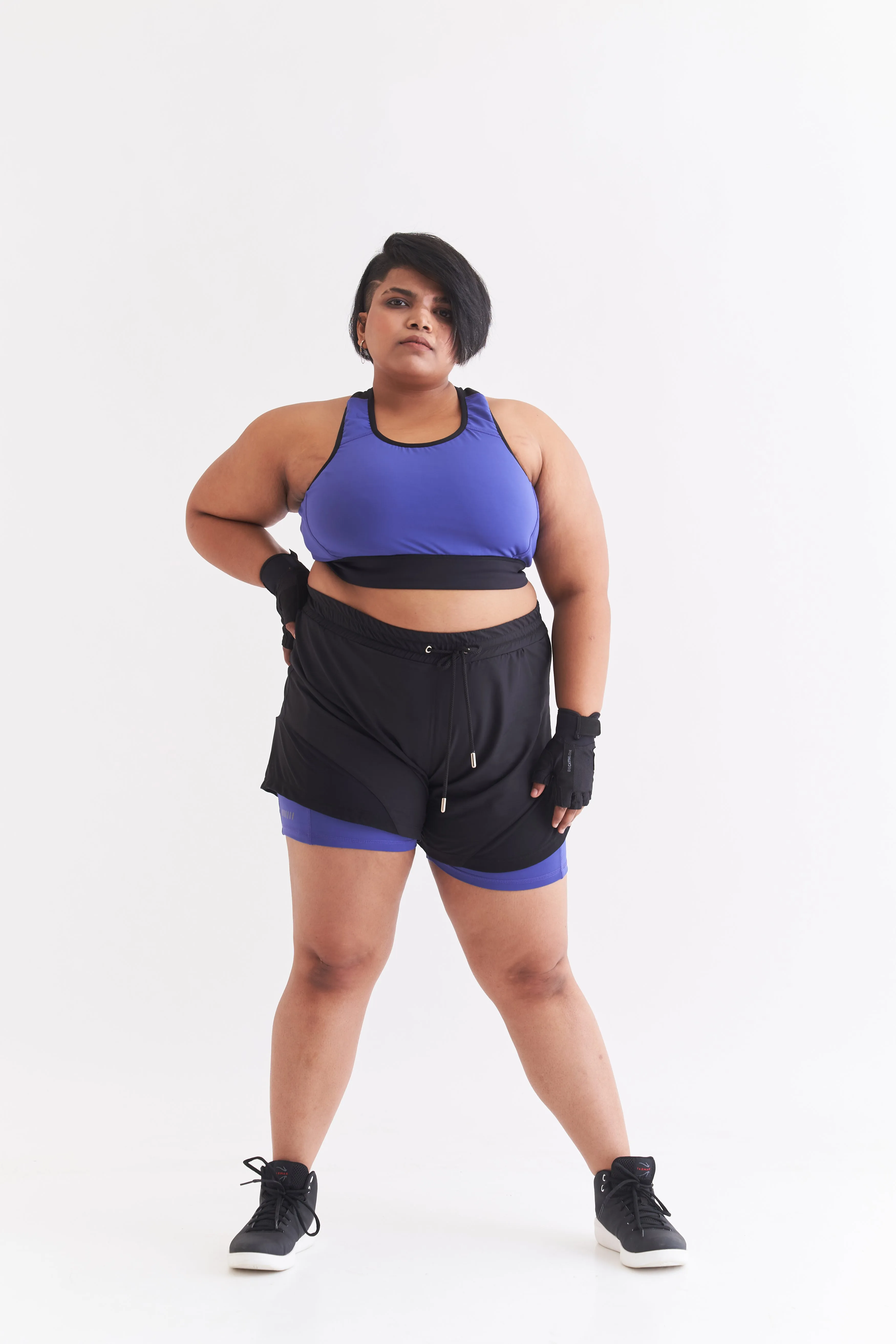 On Track Shorts: Purple