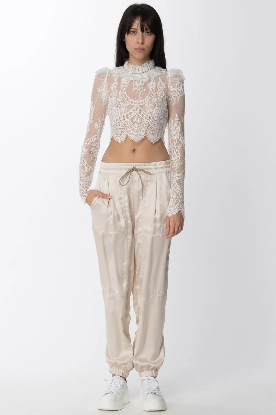 Pantaloni Mish Jogger In Raso