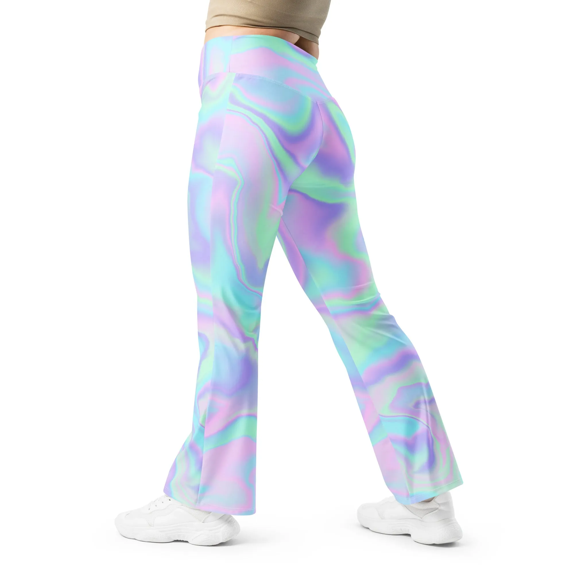 Pastel Watercolor Flare Pants