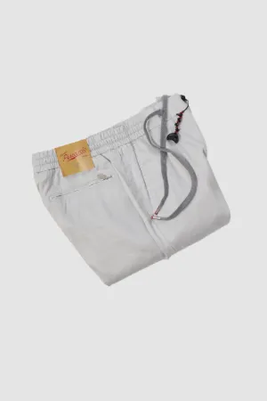 PESCAROLO ACTIVEWEAR SUMMER DRAWSTRING PANTS IN GREY STONE