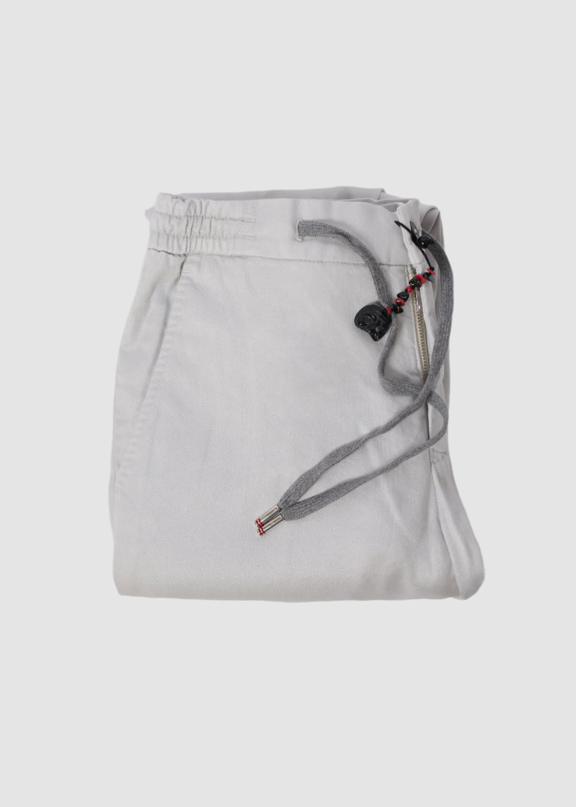 PESCAROLO ACTIVEWEAR SUMMER DRAWSTRING PANTS IN GREY STONE