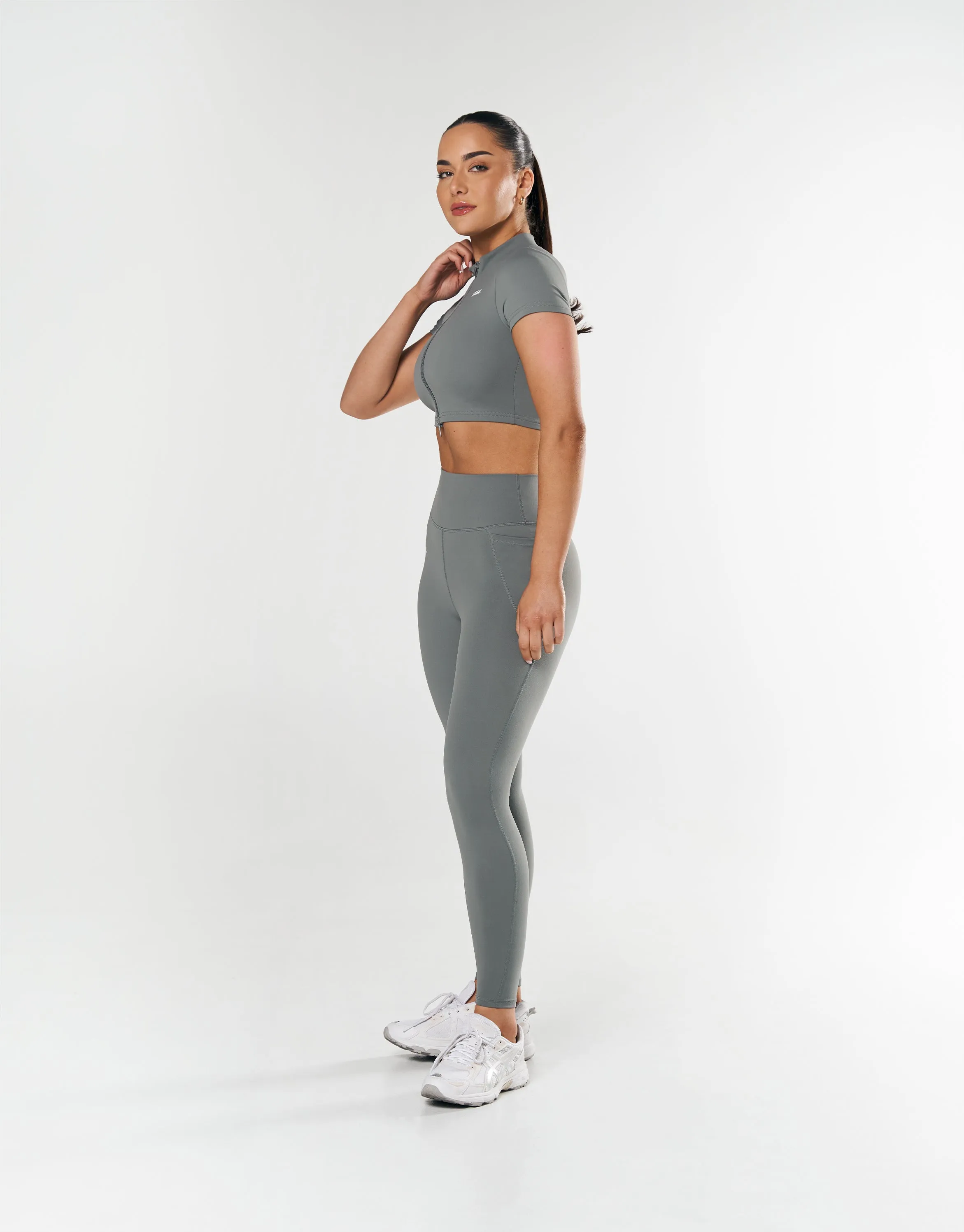 Phone Pocket Full Length Tights NANDEX ™ - Thyme