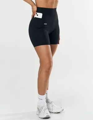 Phone Pocket Midi Bike Shorts NANDEX ™ - Black