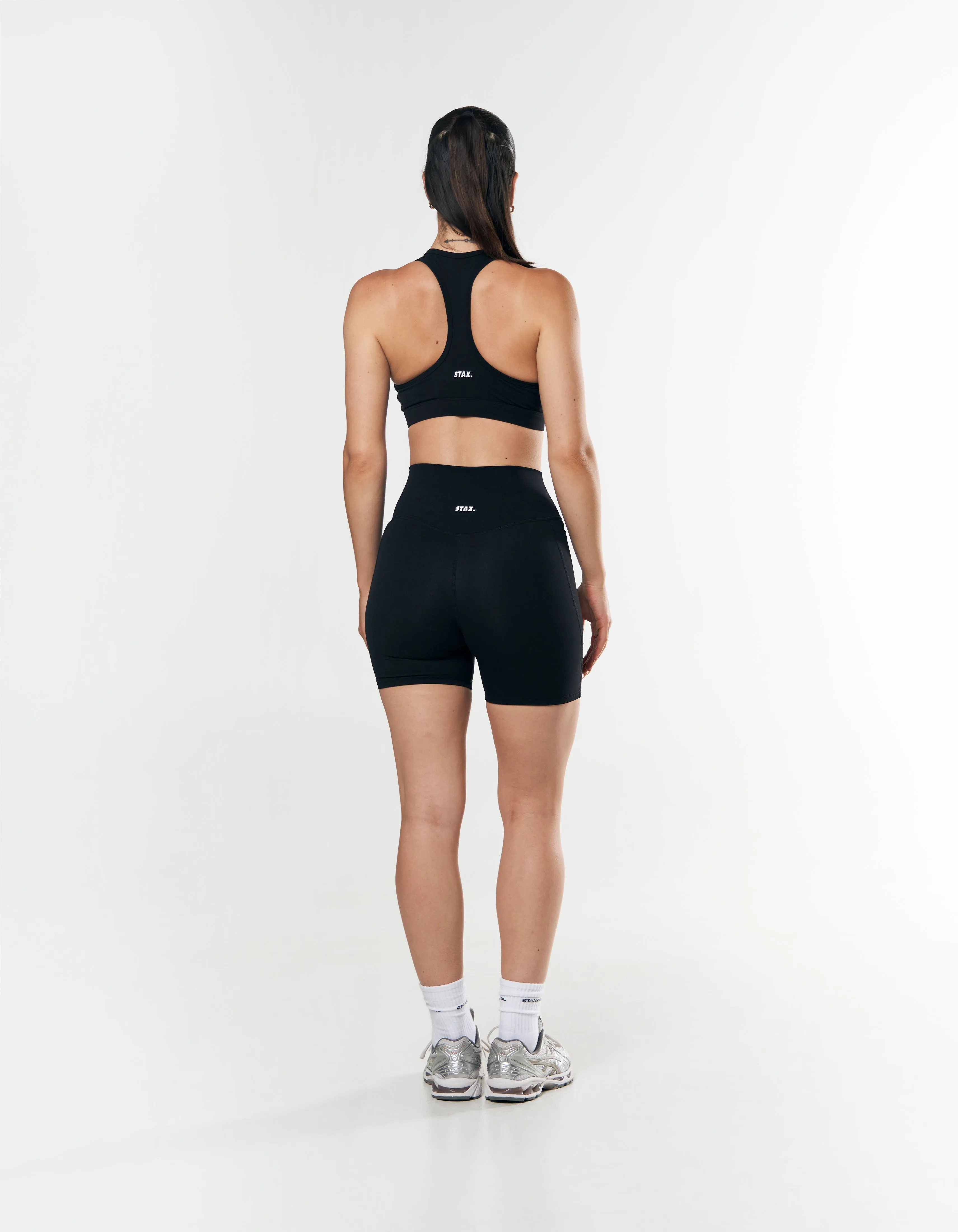 Phone Pocket Midi Bike Shorts NANDEX ™ - Black