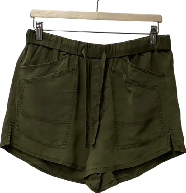 pilcro Green Low Rise Mini Shorts UK M