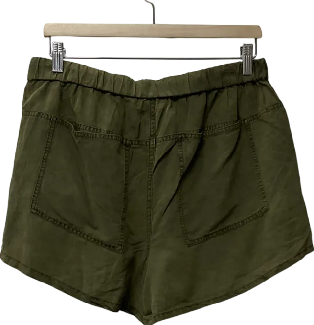 pilcro Green Low Rise Mini Shorts UK M