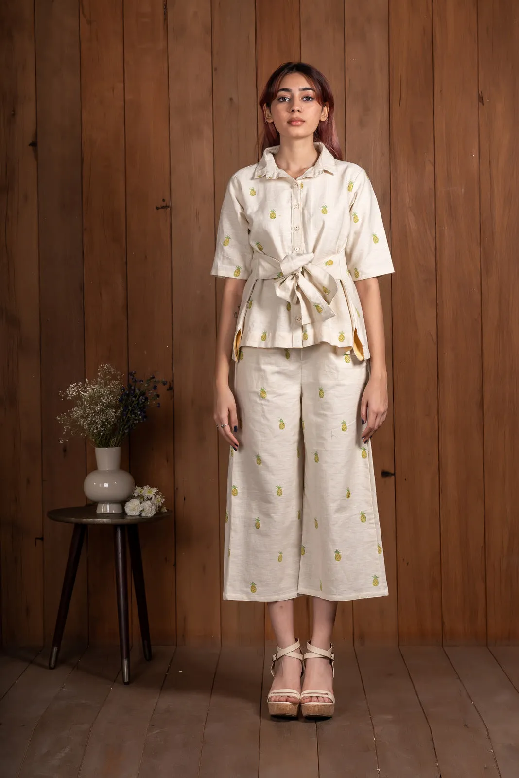 Pineapple Tie waist Co-Ord