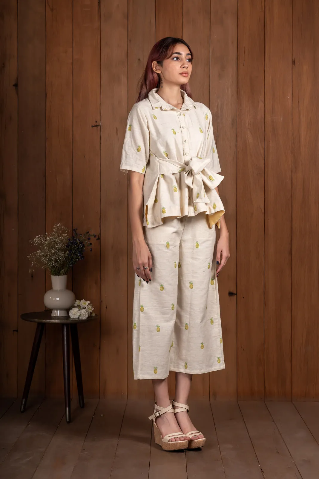 Pineapple Tie waist Co-Ord