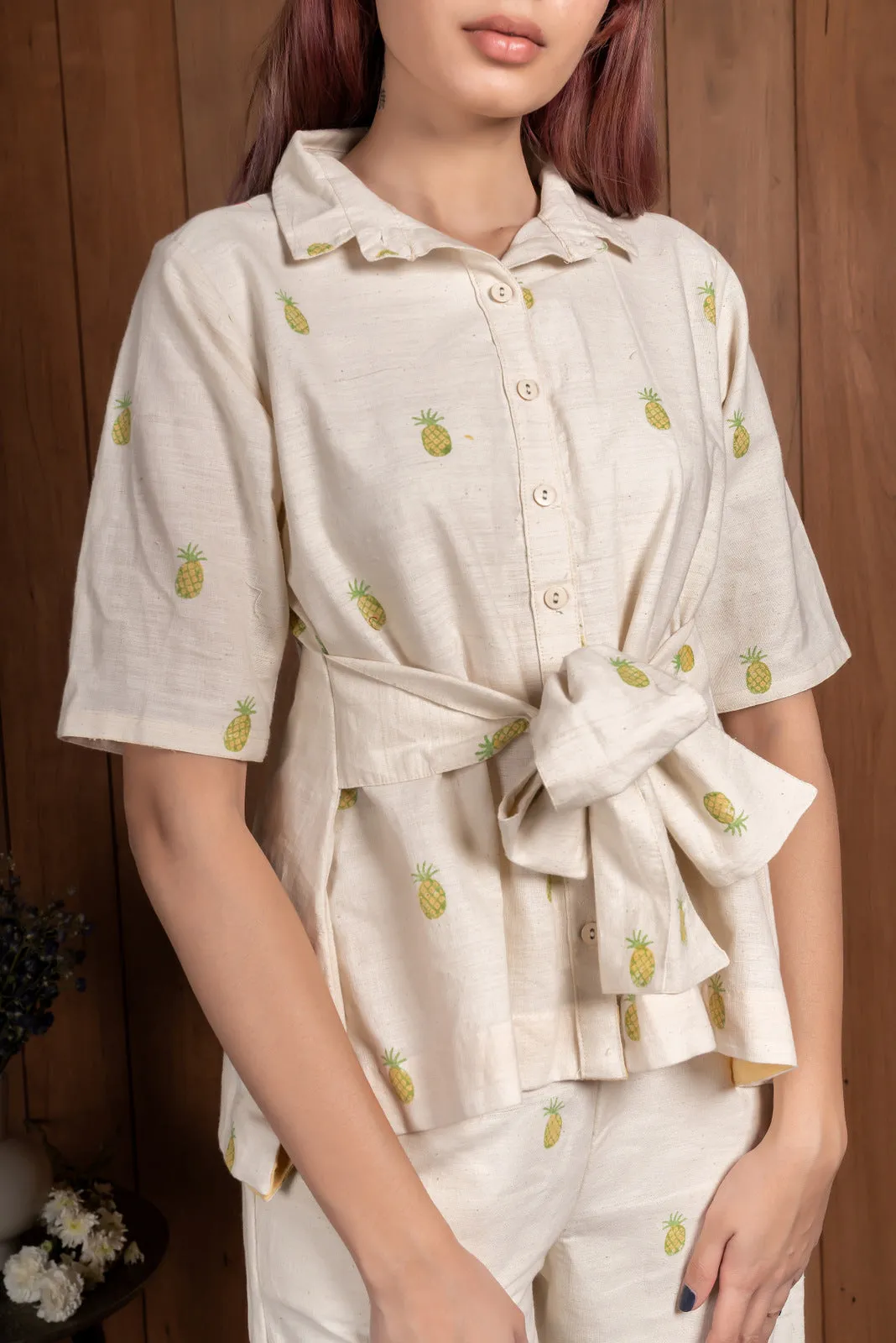 Pineapple Tie waist Co-Ord