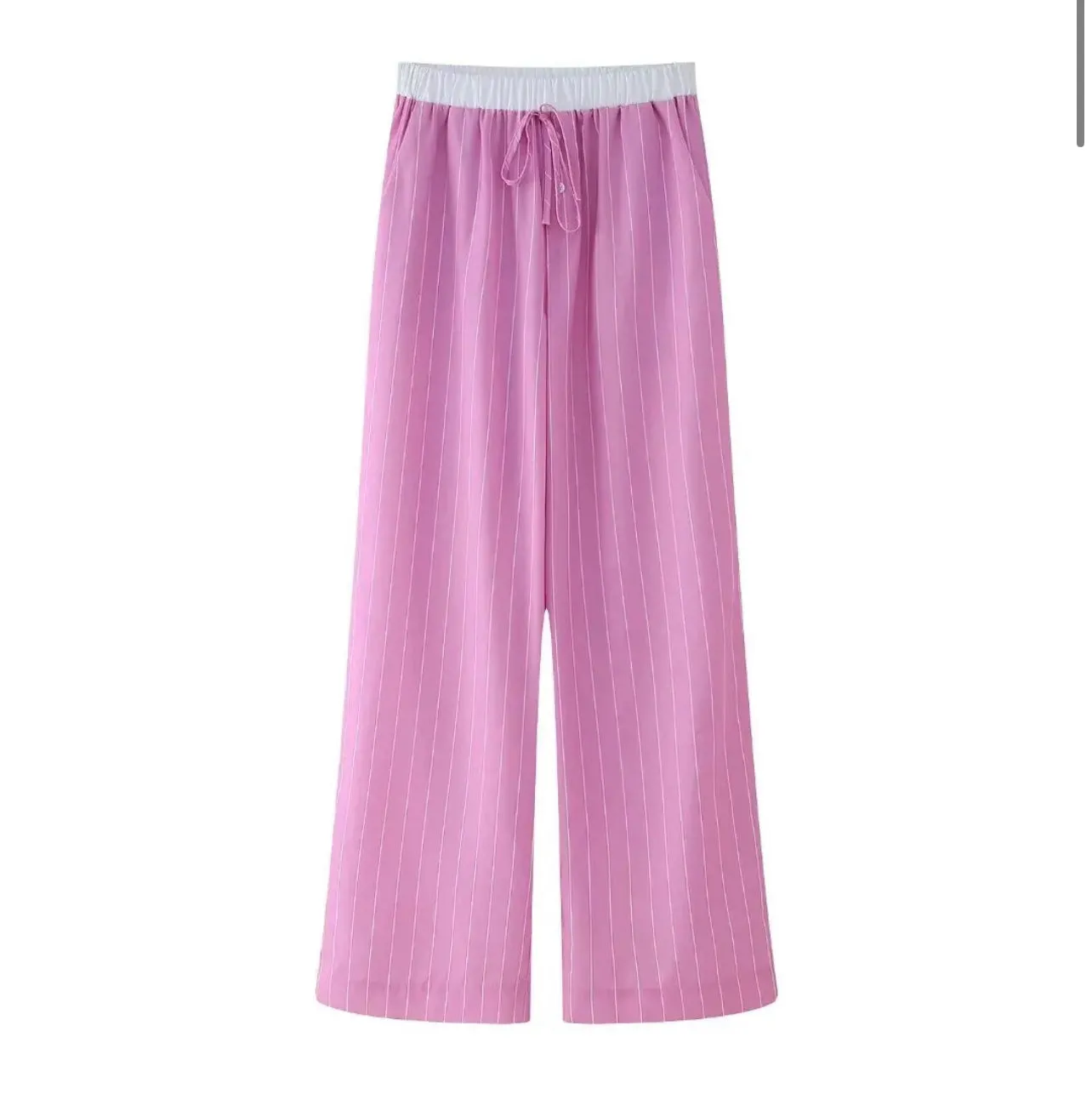 Pink casual relex pants