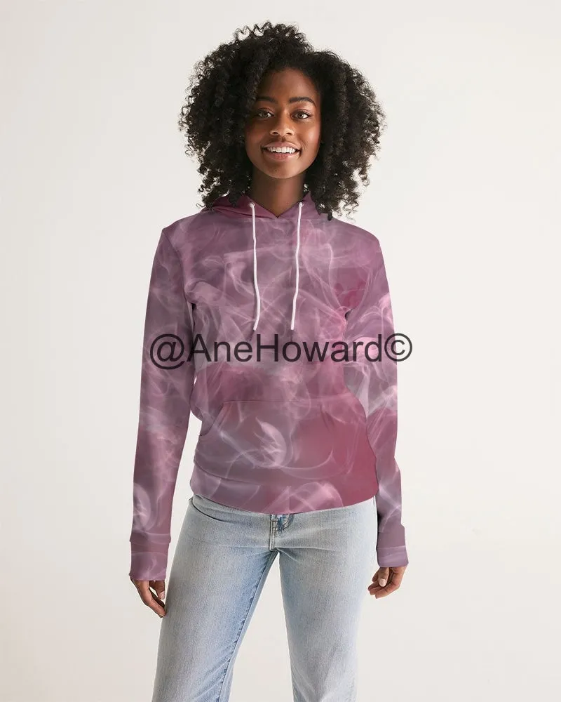 Pink Smoke Women's All-Over Print Hoodie