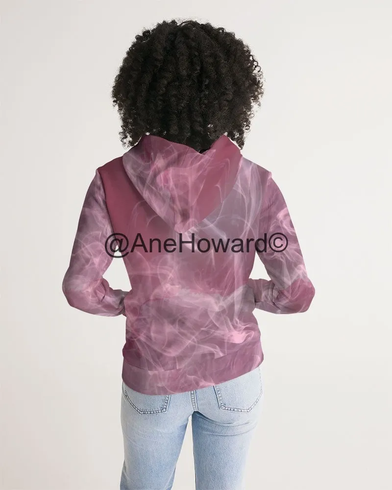 Pink Smoke Women's All-Over Print Hoodie