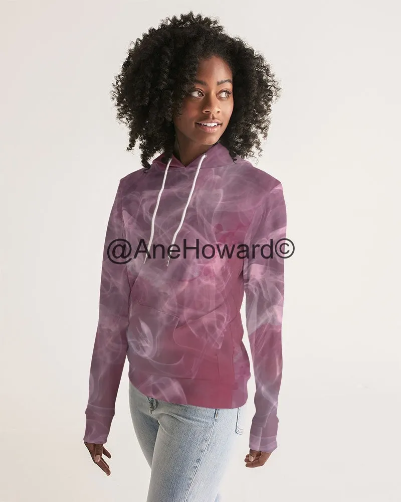 Pink Smoke Women's All-Over Print Hoodie