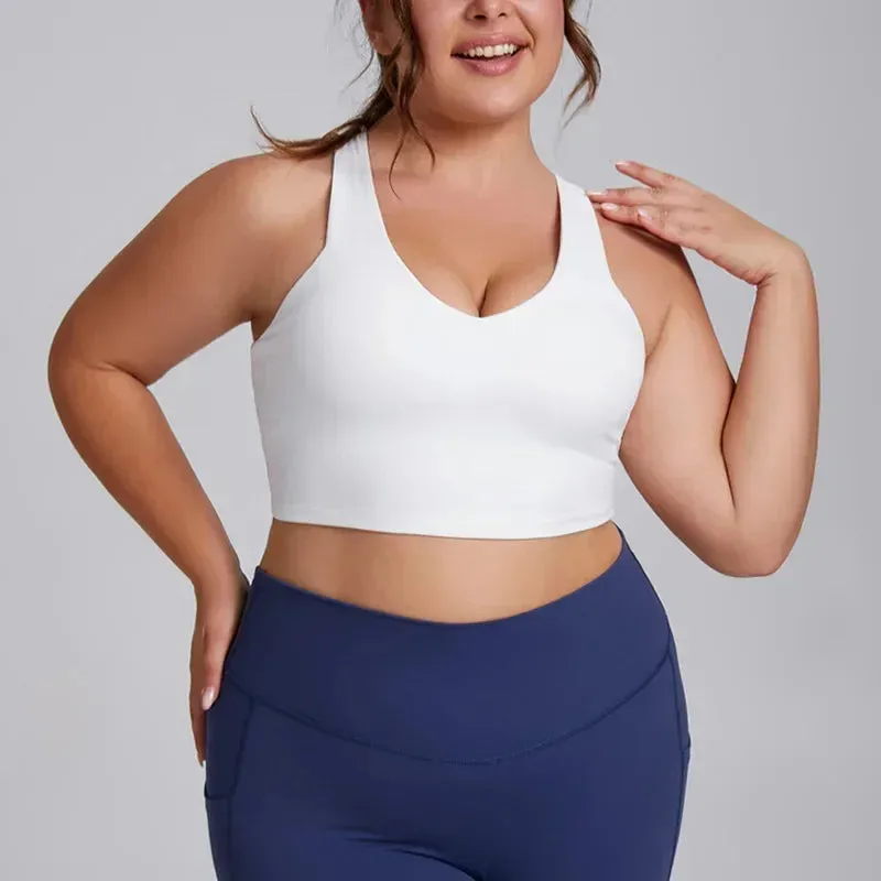 Plus Size Sports Yoga Bra