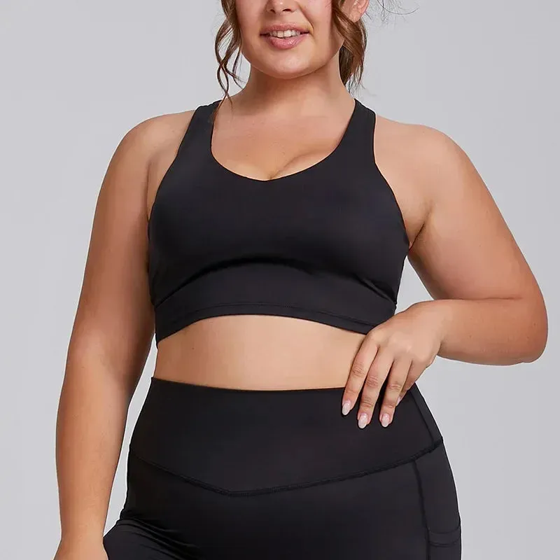 Plus Size Sports Yoga Bra
