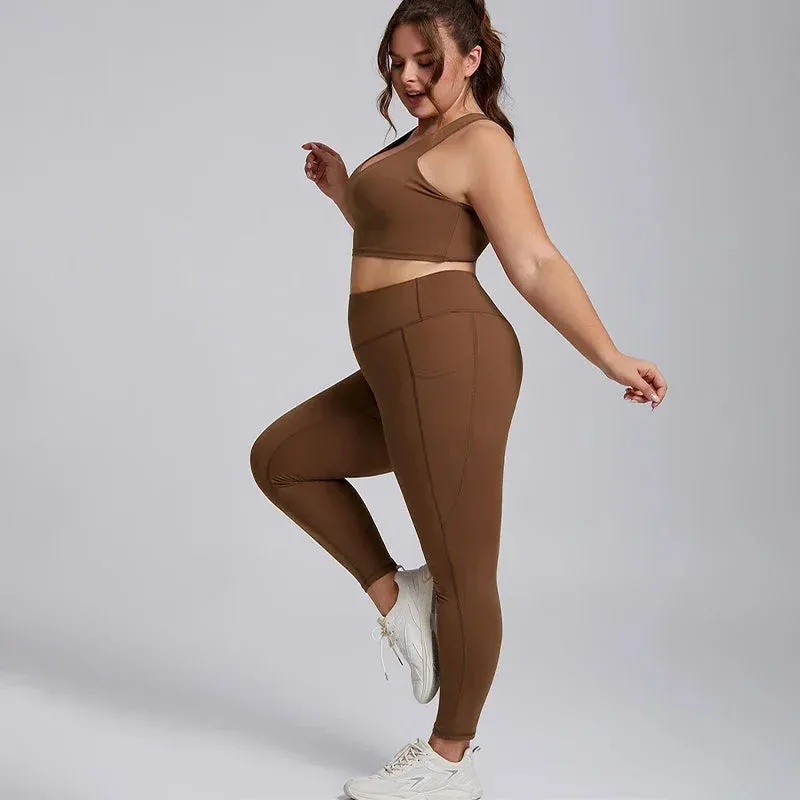 Plus Size Sports Yoga Bra