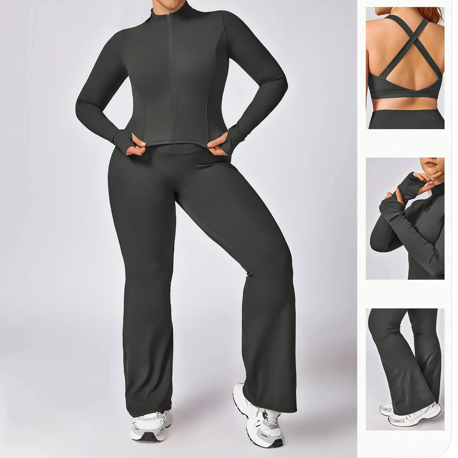 Plus Size Yoga Wide Leg Pant