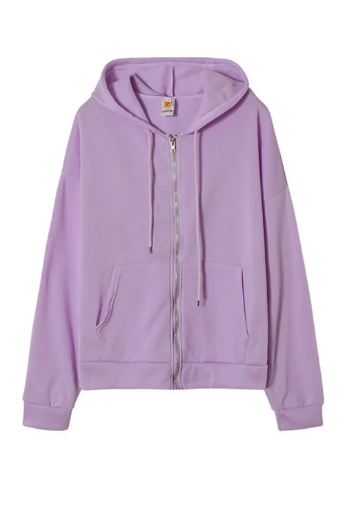 Pockets Loose Hoodie Coat