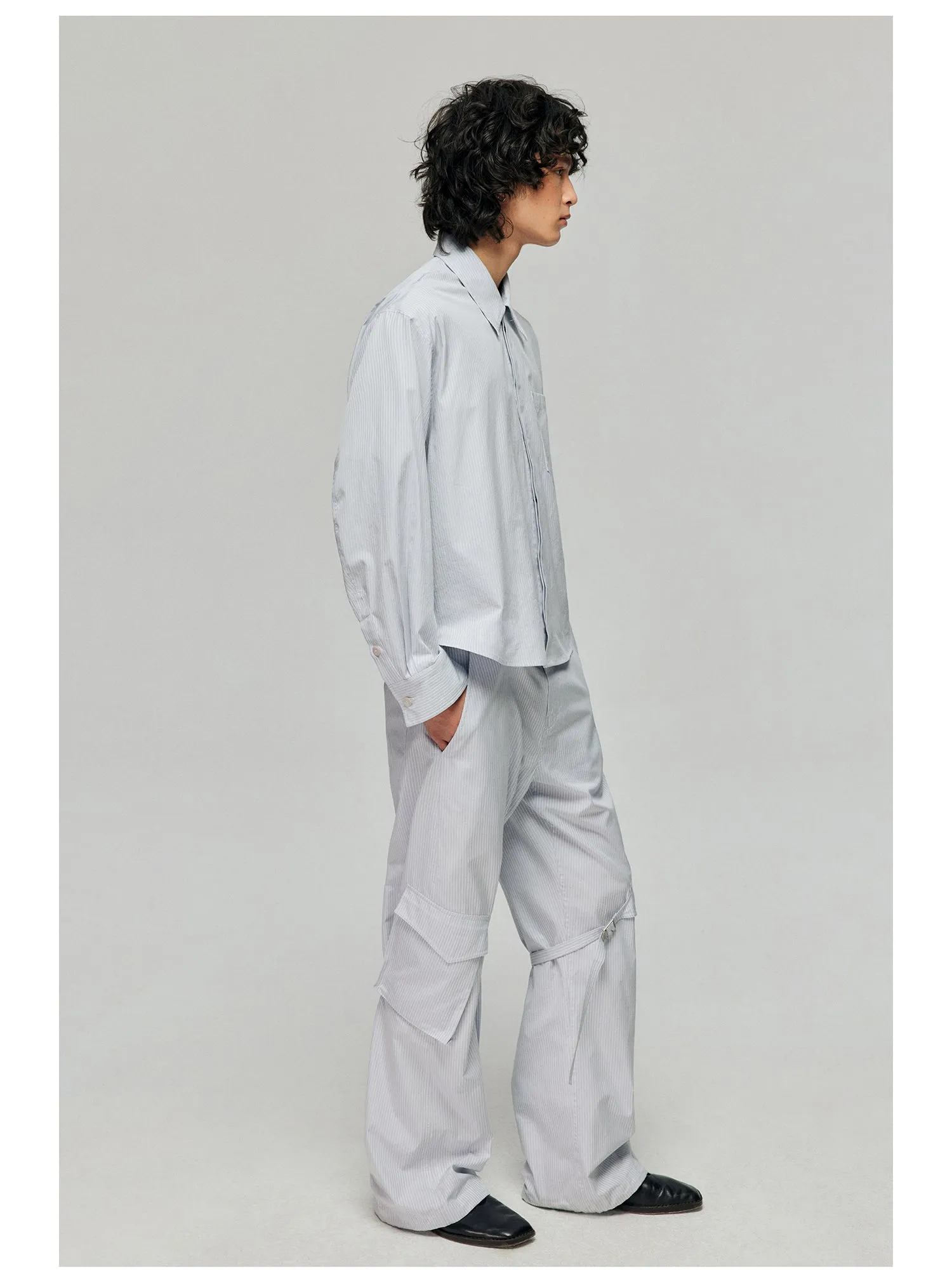 Polyester Strap Casual Pants