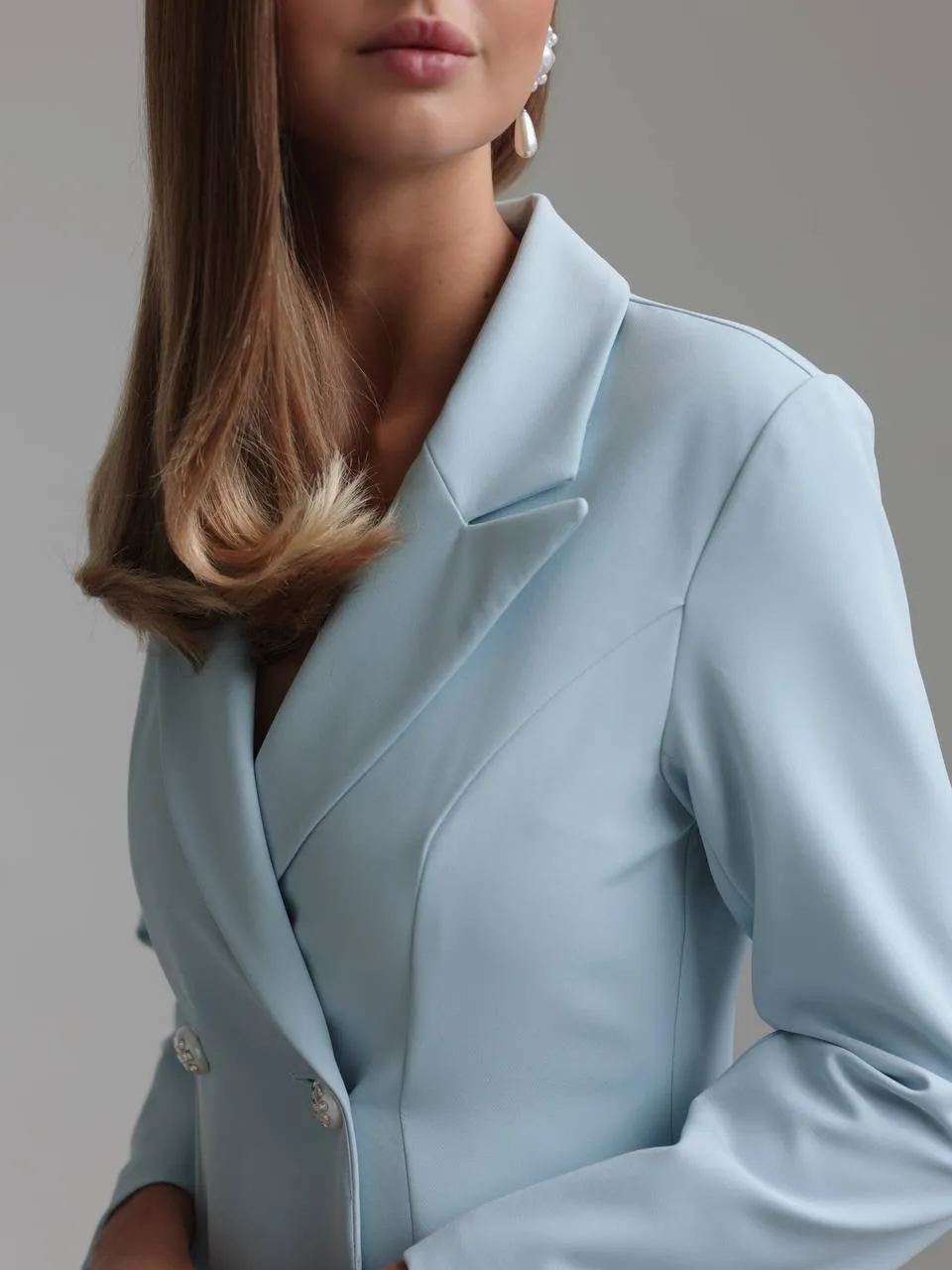 Powder Blue Midi Dress