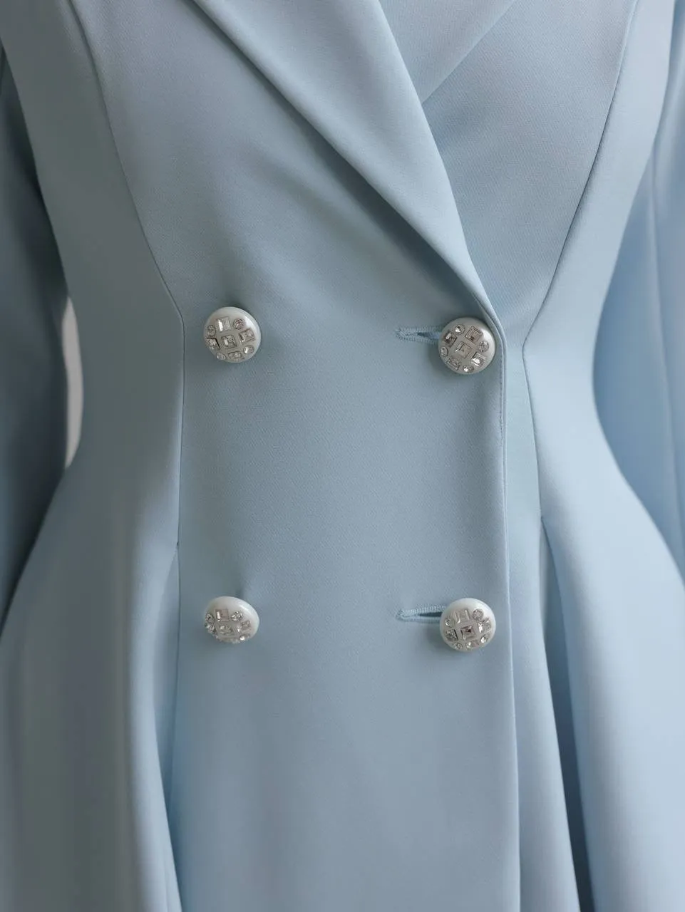 Powder Blue Midi Dress