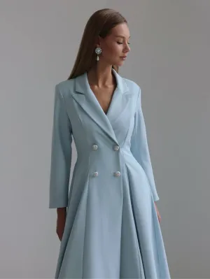 Powder Blue Midi Dress