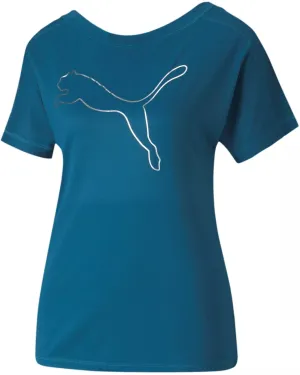 Puma Favourite Jersey Cat Short Sleeve Womens Training Top - Blue