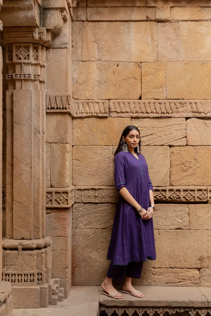 Purple grape kurta set