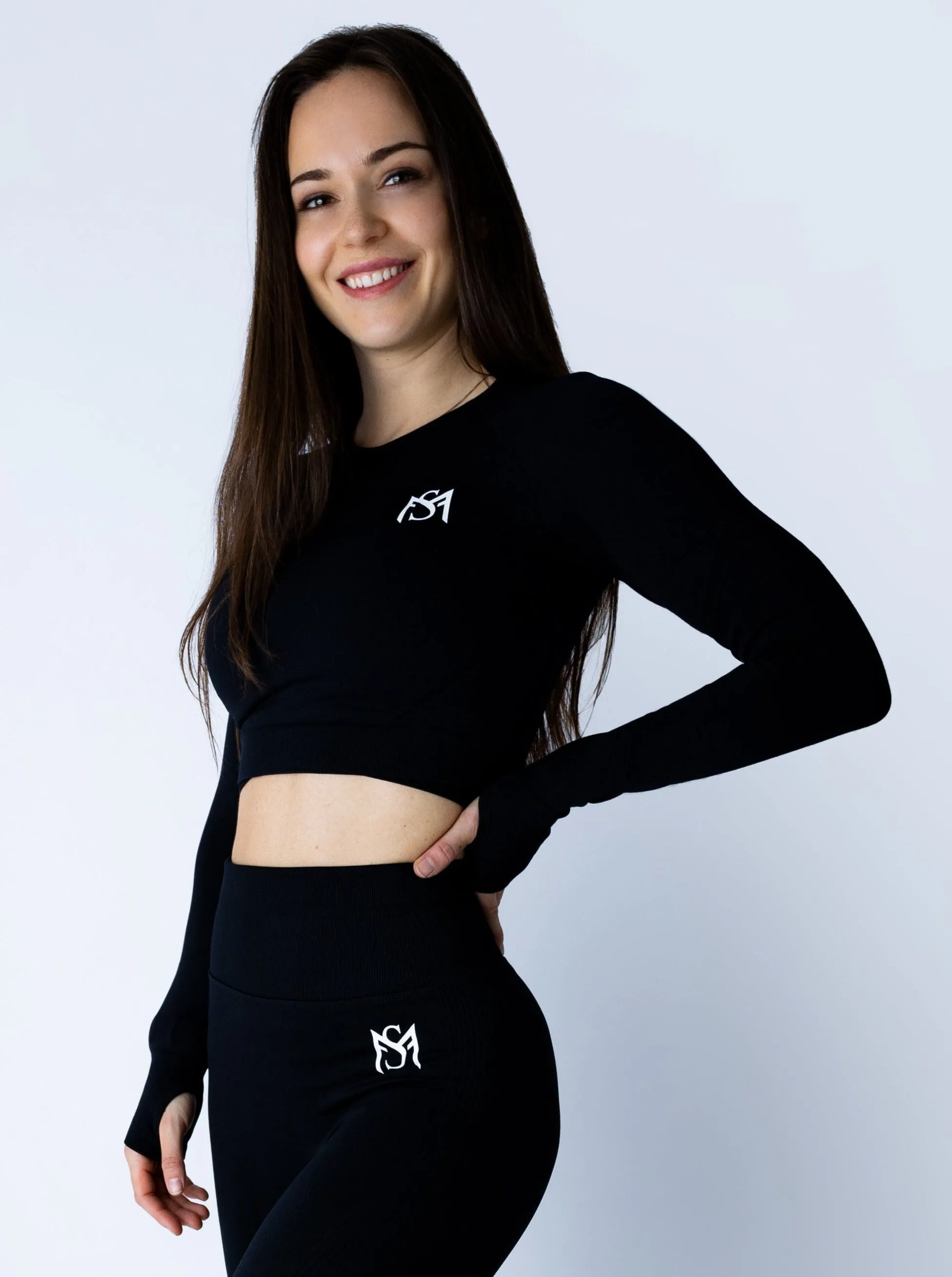 Push Up Collection Black Long Sleeve