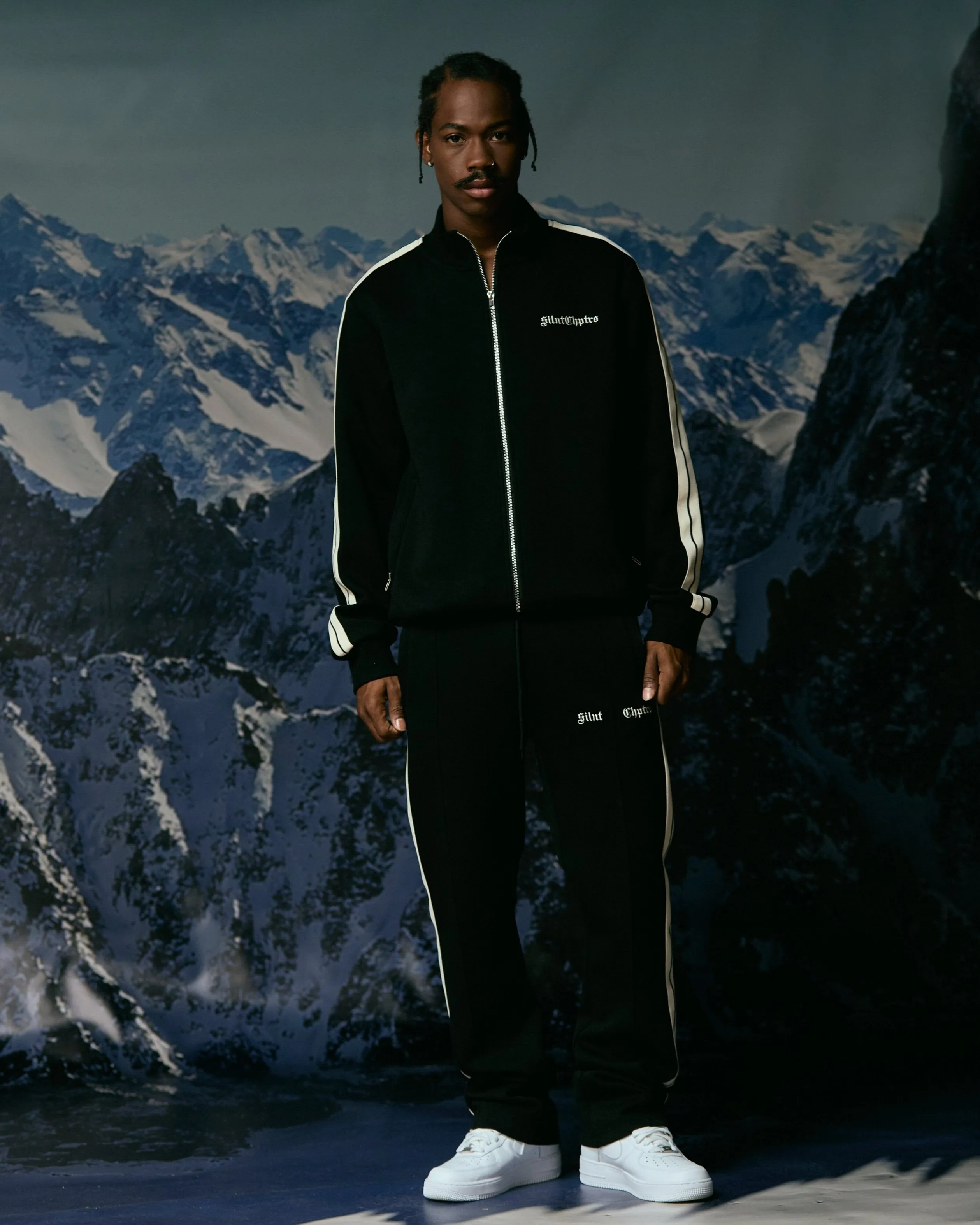 "Track" Black Tracksuit Jacket
