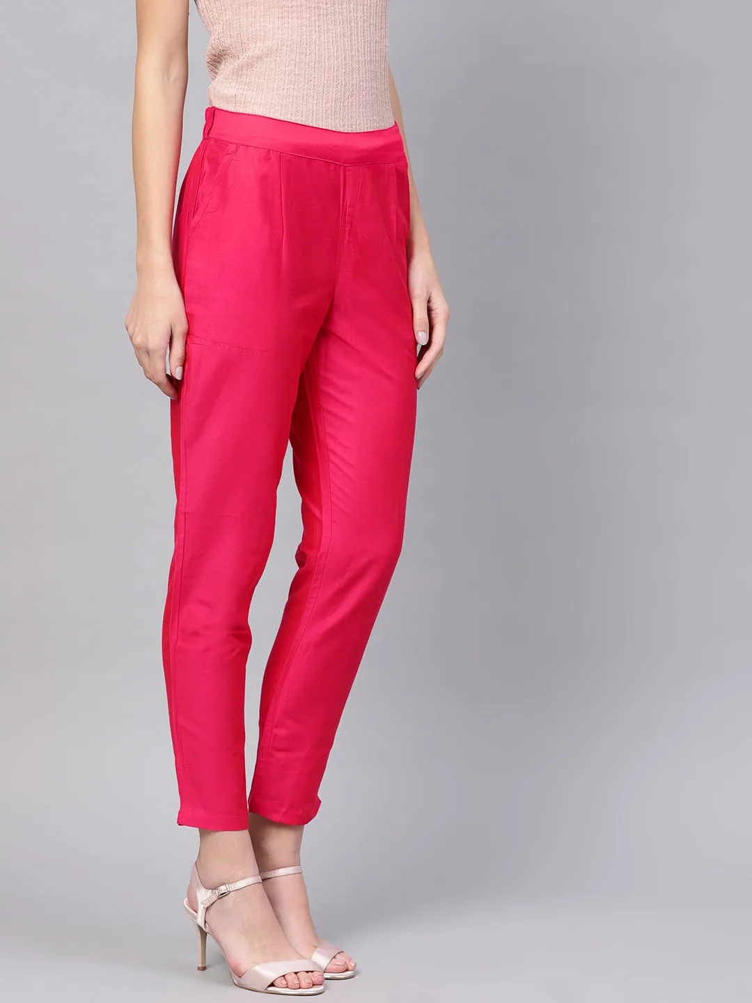 Rani Solid Chanderi Pant