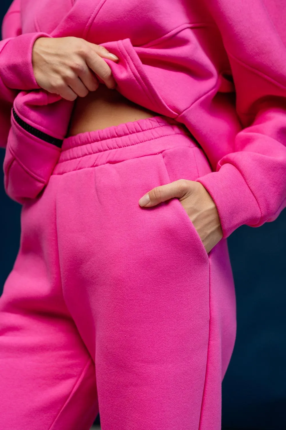 Raspberry casual pants