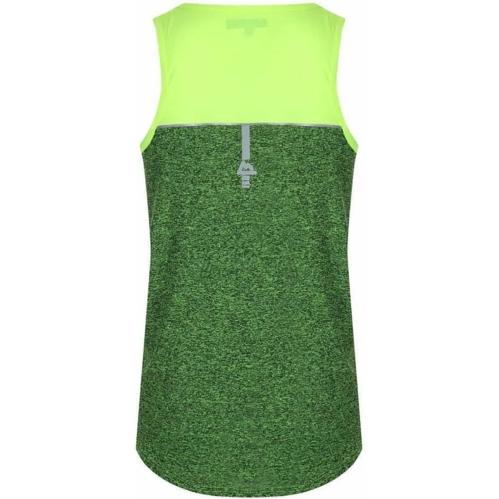 Red Tag Activewear Reflective Mens Running Vest - Yellow