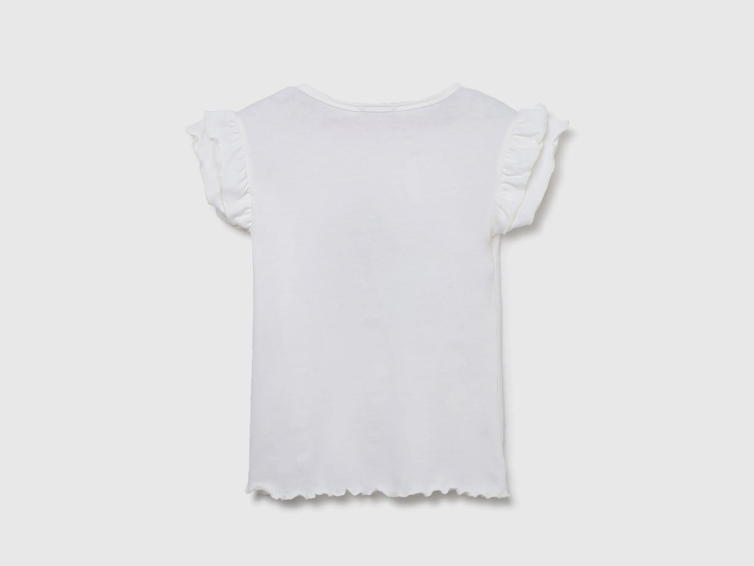Regular-Fit Crew Neck Printed Top