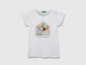 Regular-Fit Crew Neck Printed Top