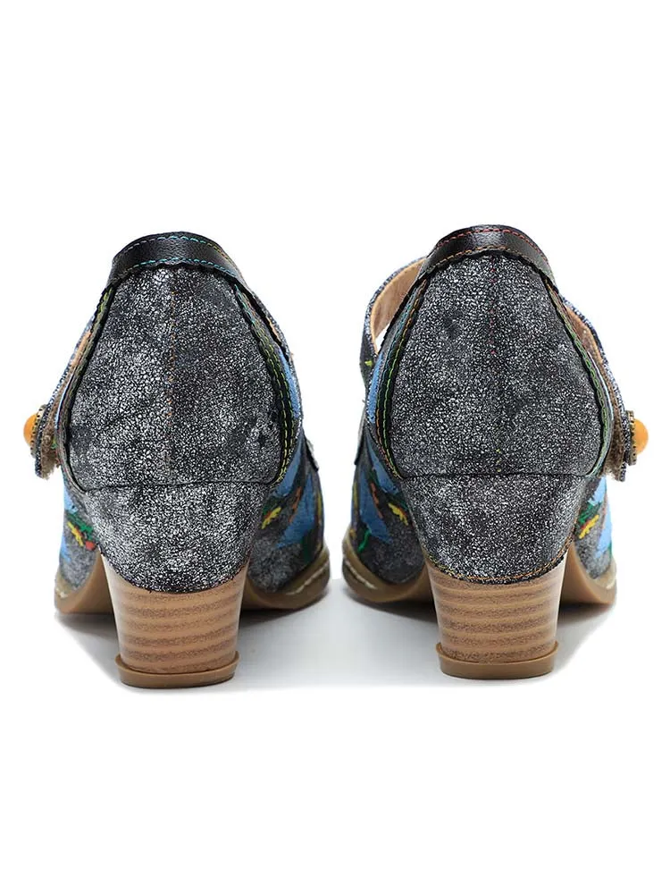 Retro Hand-Painted Artisan Elegant Shoes